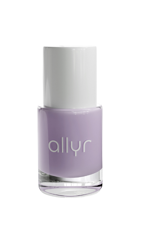 Light purple nail polish, long-lasting nail polish, vegan nail varnish, allyr, swiss nail polish brand, It's a vibe, cruelty-free nail polish, 7-Free nail polish